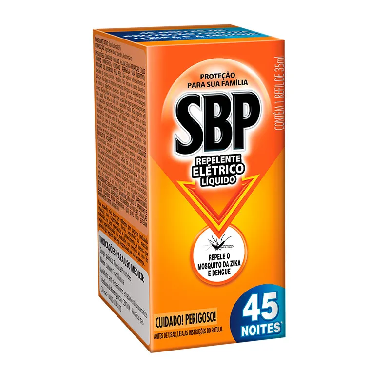 Inseticida SBP elétrico líq 45 noites refil 35ml - Reckitt Benckiser
