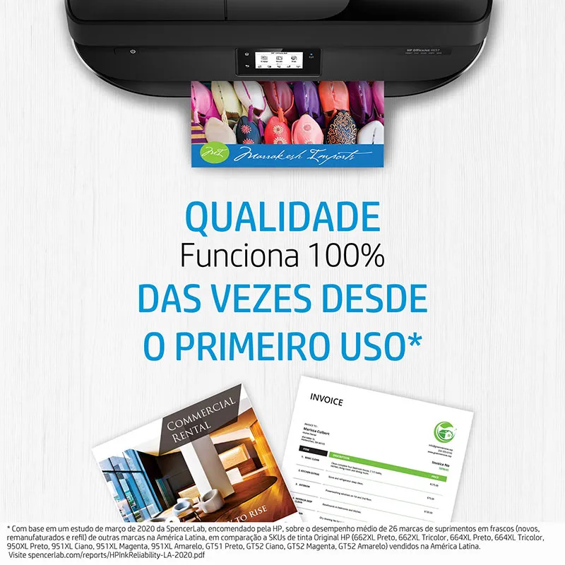 Cartucho HP 46 Original CZ638AL cores p/ DeskJet 2529, 4729, 5738