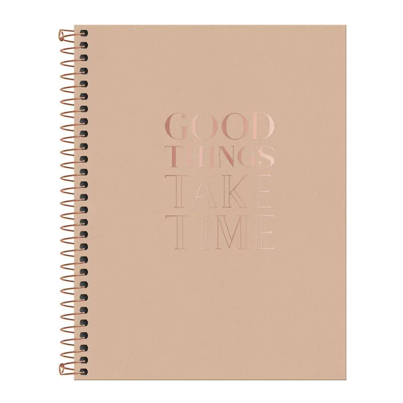 Caderno colegial capa dura executivo 80 folhas Vanilla - Capa 2 - Tilibra	