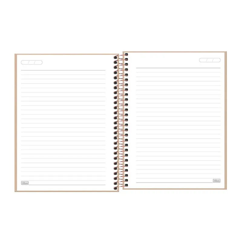 Caderno colegial capa dura executivo 80 folhas Vanilla - Capa 2 - Tilibra	
