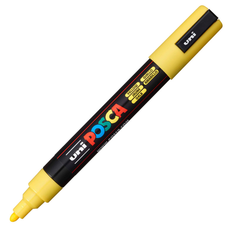 Caneta Posca PC-5M - Amarelo - Uni-Ball