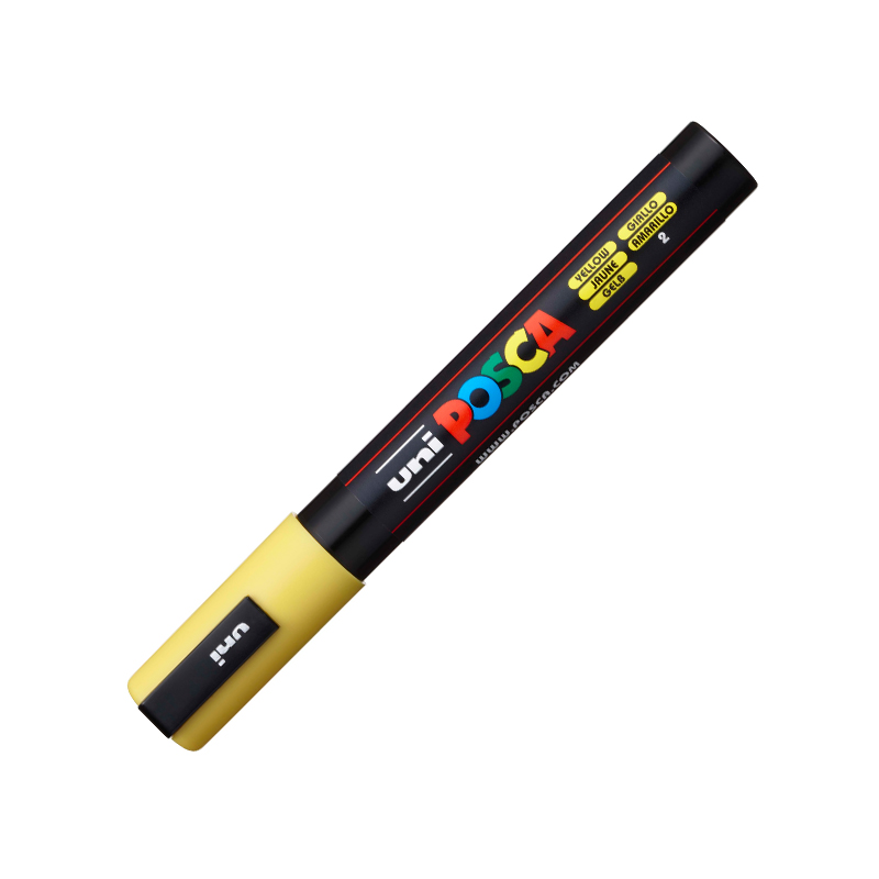 Caneta Posca PC-5M - Amarelo - Uni-Ball