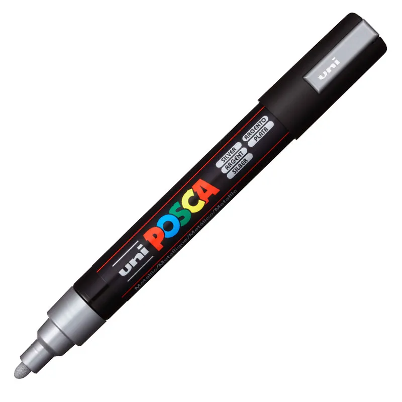 Caneta Posca PC-5M - Prata - Uni-Ball