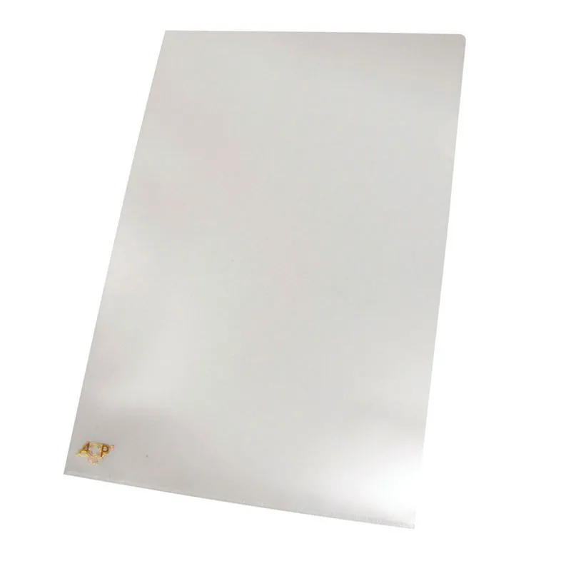 Pasta em L A4 - pacote com 10 unidades - Cristal - 1134 - ACP