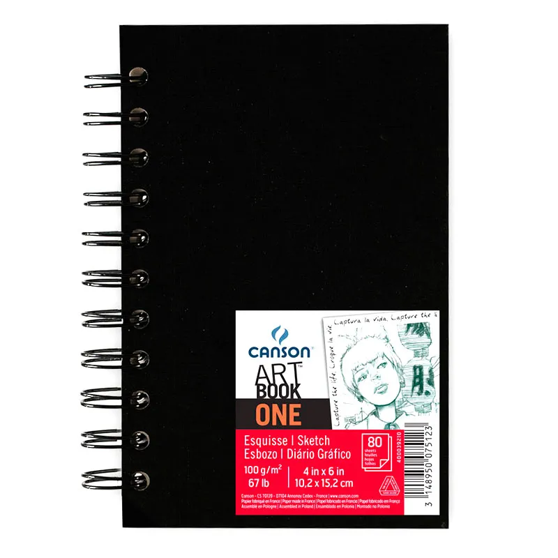 Livro croquis one 10,2x15,2cm 100g - com 80 folhas - Canson