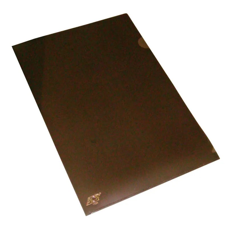 Pasta em L ofício - pacote com 10 unidades - Fume - 1134/FM - ACP