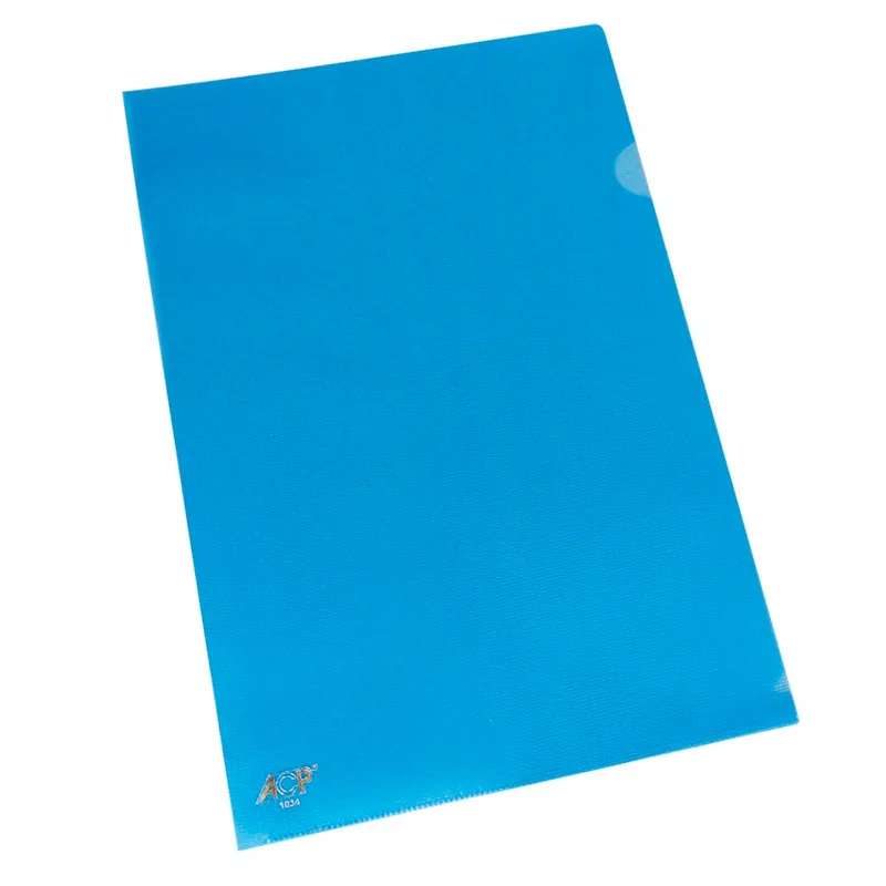 Pasta em L ofício - pacote com 10 unidades - Azul - 1134/AZ - ACP