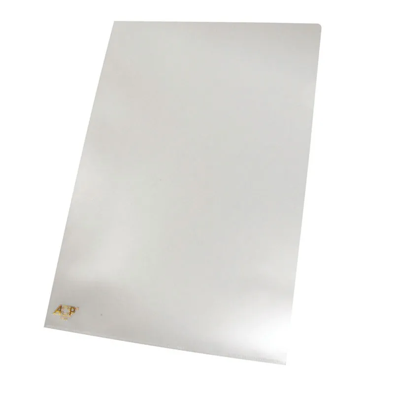 Pasta em L ofício - pacote com 10 unidades - Cristal - 1134/CR - ACP