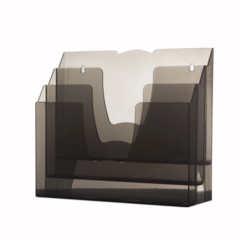 Organizador de escritório 3 divisórias Fumê - 7301 - Acrinil