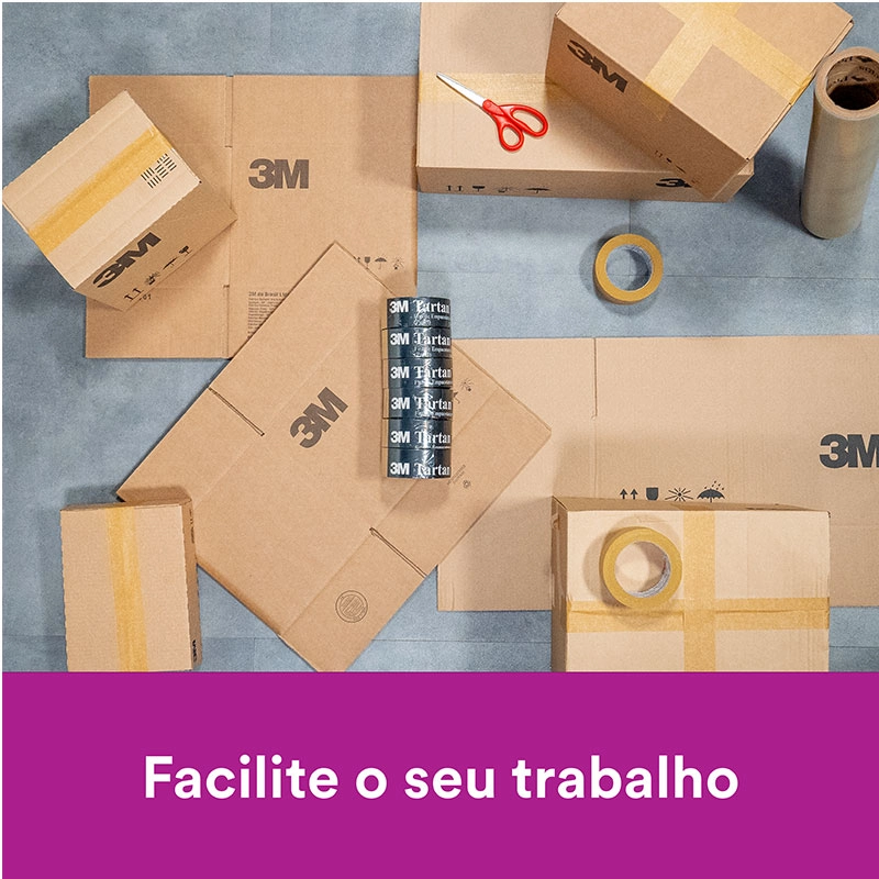 Fita Crepe Kraft Tartan 38mmx50m - 2564 - 3M