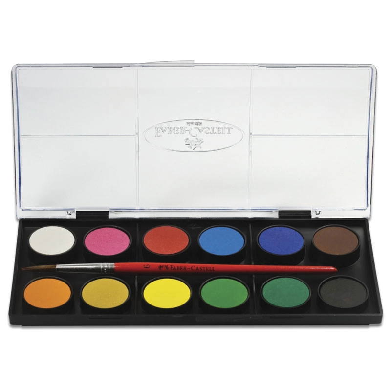 Aquarela pastilha 12 cores 19.0012 - Faber-Castell