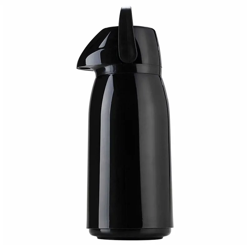 Garrafa térmica de pressão Air Slim polipropileno 1,8L Preta - Invicta