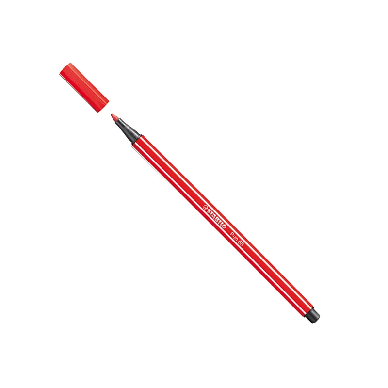 Caneta hidrográfica Ponta Sintética - 68/48 - Vermelho escuro - Stabilo