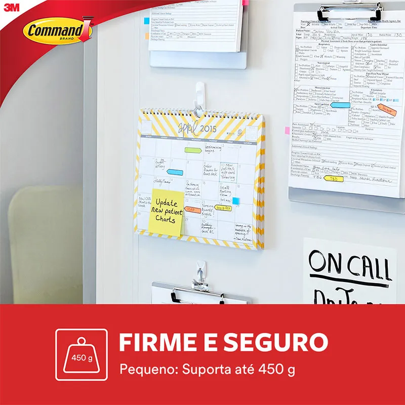 Gancho adesivo Command branco pequeno 2 unid HB004819908 - 3M