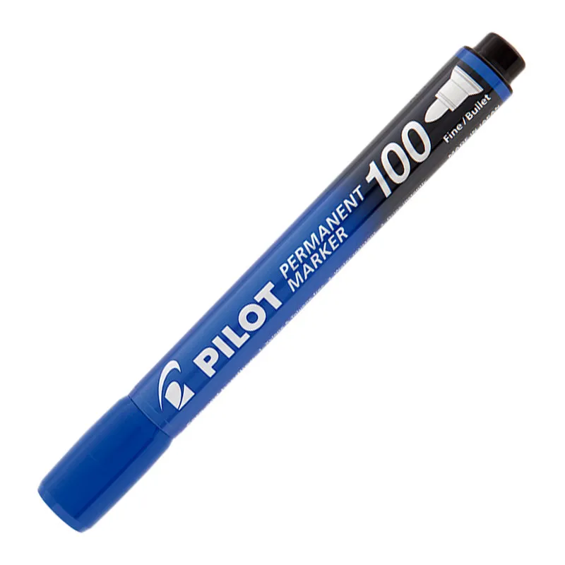 Pincel permanente marker SCA-100 Azul ponta redonda com 1 unidade - Pilot
