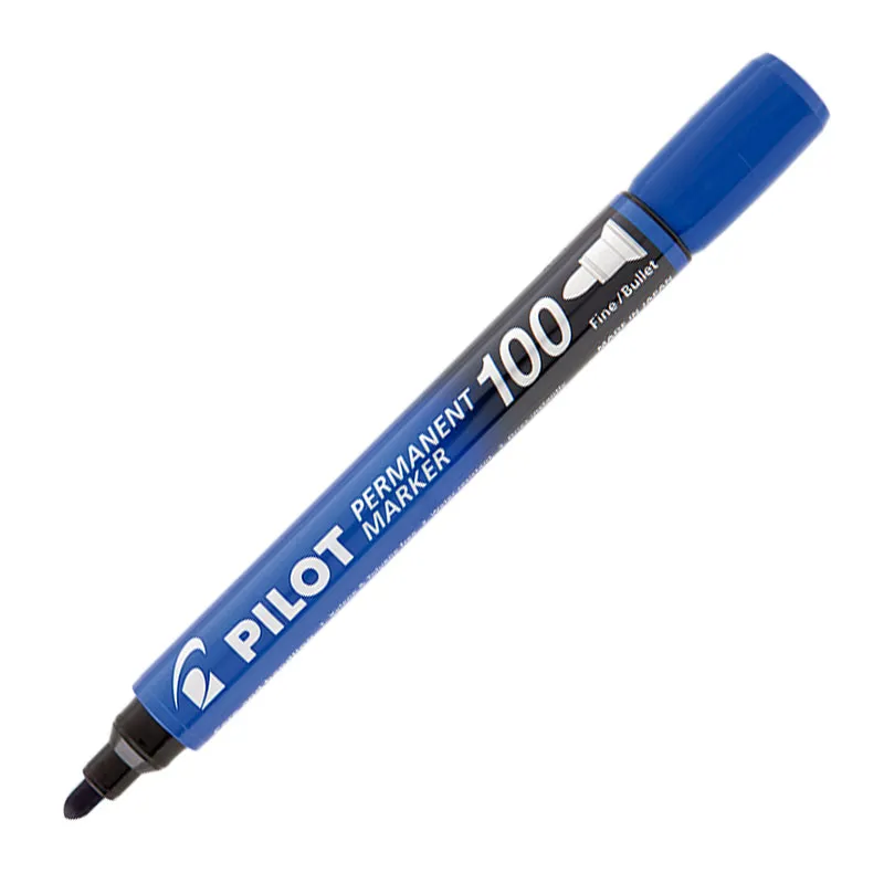 Pincel permanente marker SCA-100 Azul ponta redonda com 1 unidade - Pilot