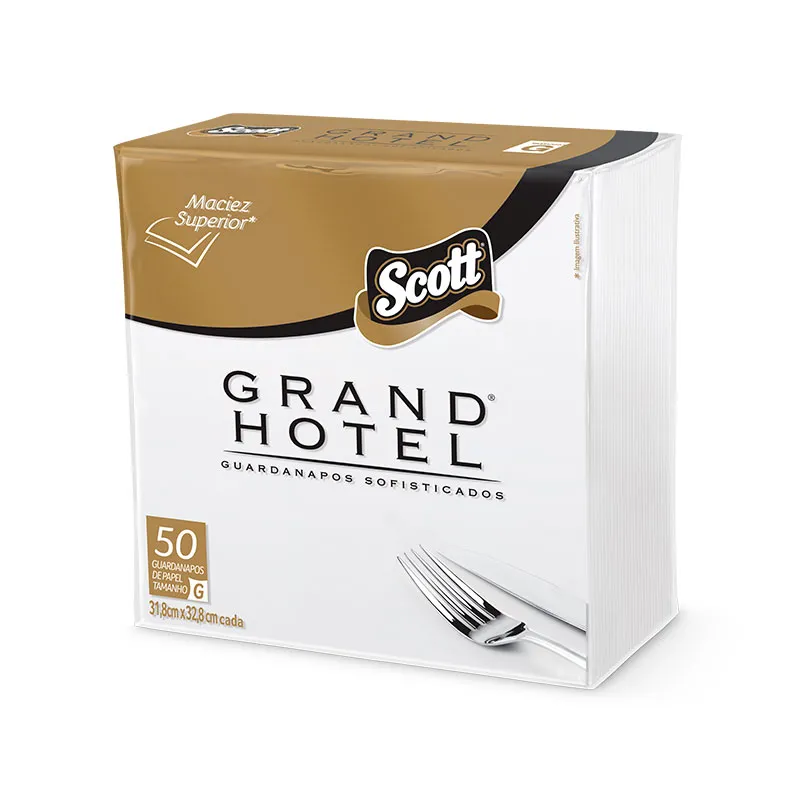 Guardanapo folha dupla Grand Hotel 31,8X32,8cm 50fls Scott