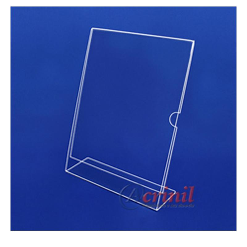 Display acrílico de mesa vertical com apoio 180x240mm - 90054 - Acrinil