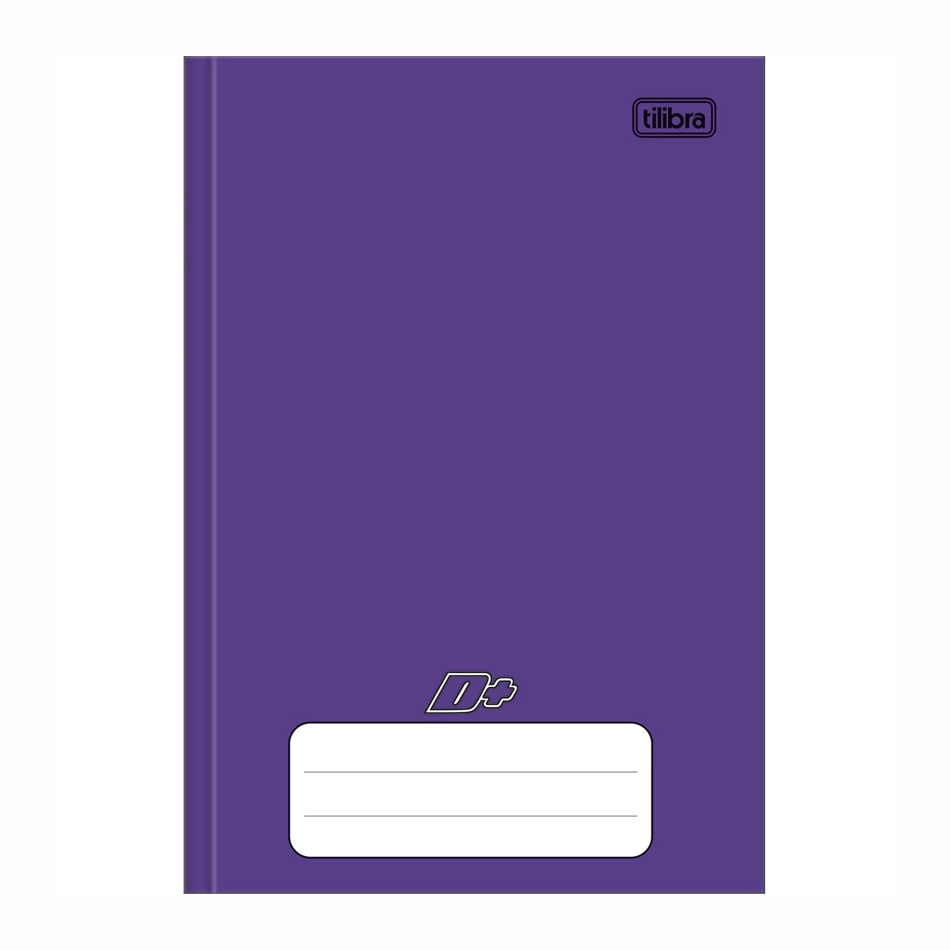 Caderno brochura capa dura 1/4 48 folhas D mais Roxo - Tilibra