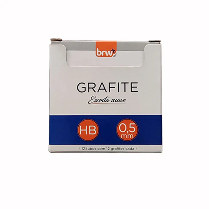 Grafite 0.5mm HB caixa com 12 tubos - BRW