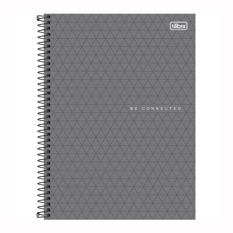 Caderno espiral capa dura universitário 1x1 80 folhas Neon Masculino Connect - Capa 2 - Tilibra