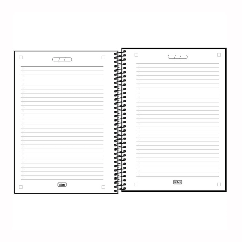 Caderno espiral capa dura universitário 1x1 80 folhas Neon Masculino Connect - Capa 2 - Tilibra