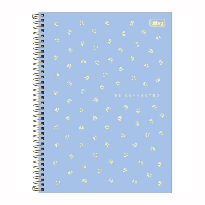 Caderno espiral capa dura universitário 1x1 80 folhas Neon Feminino Connect - Capa 2 - Tilibra