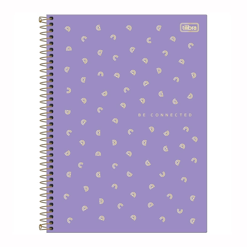 Caderno espiral capa dura universitário 1x1 80 folhas Neon Feminino Connect - Capa 4 - Tilibra