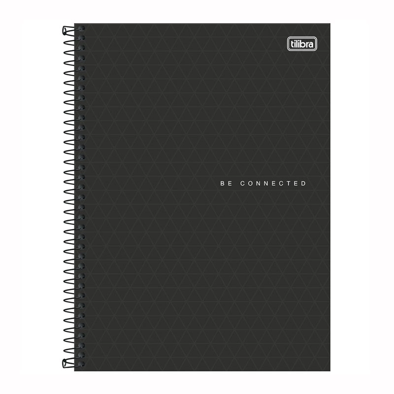 Caderno espiral capa dura universitário 10x1 160 folhas Neon Masculino Connect - Capa 3 - Tilibra