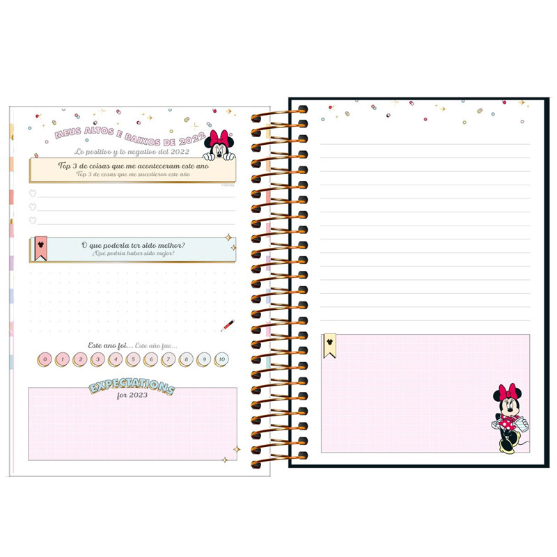 Agenda espiral diária Minnie 2026 - Capa 2 - Tilibra	