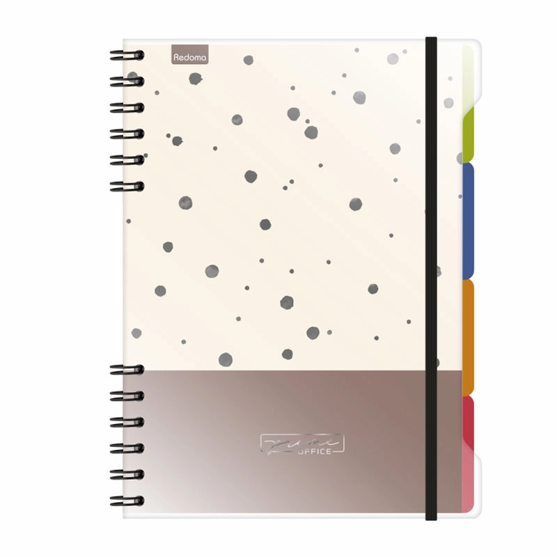 Caderno espiral capa dura médio 80 folhas Prime Office - Capa 1 - Redoma