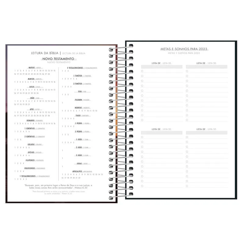 Agenda espiral diária Louvor 2026 - Capa 4 - Tilibra	