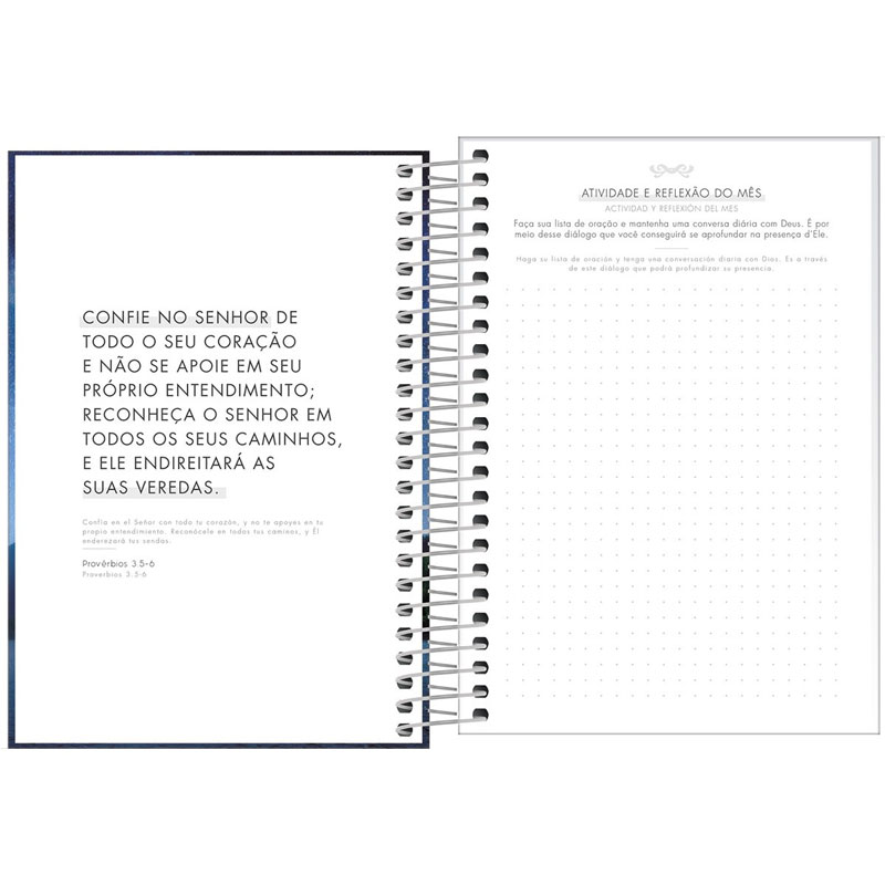 Agenda espiral diária Louvor 2026 - Capa 4 - Tilibra	