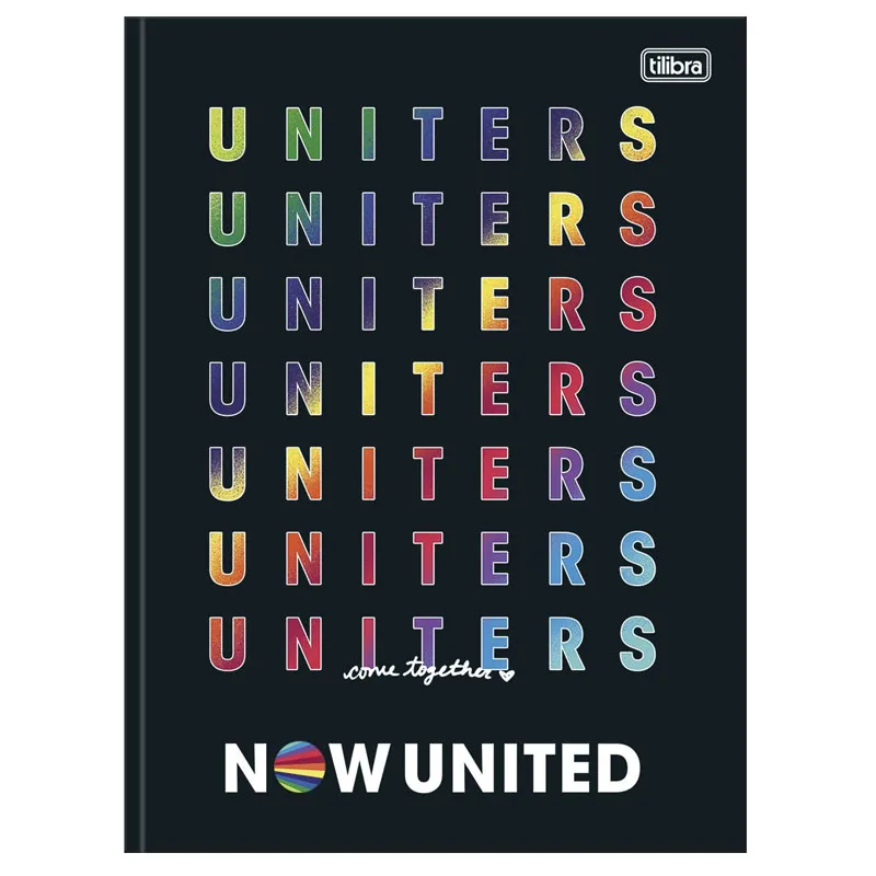 Caderno brochurão capa dura universitário 1x1 - 80 folhas - Now United - Capa 4 - Tilibra	