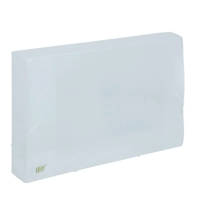 Pasta com aba elástico ofício lombo 40mm - transparente cristal - CX040S/CR - Yes