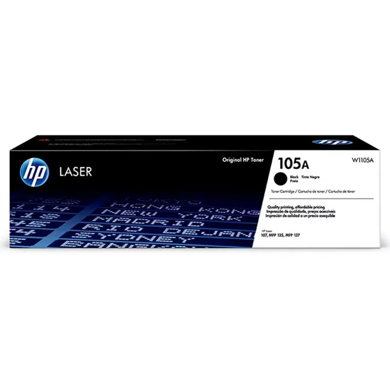 Toner HP 105A Original W1105A Preto p/ Laser N/A