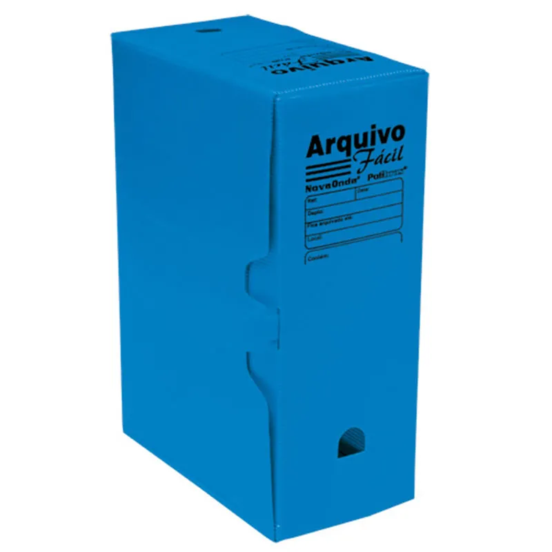 Arquivo morto plástico gigante novaonda azul - Polibras