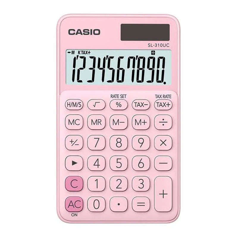 Calculadora de bolso 10 digitos SL-310UC-PK Rosa - Casio