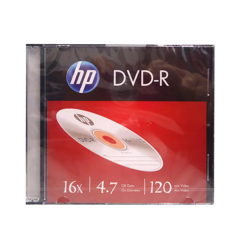 DVD-R virgem 4.7GB 120 minutos - slim - HP