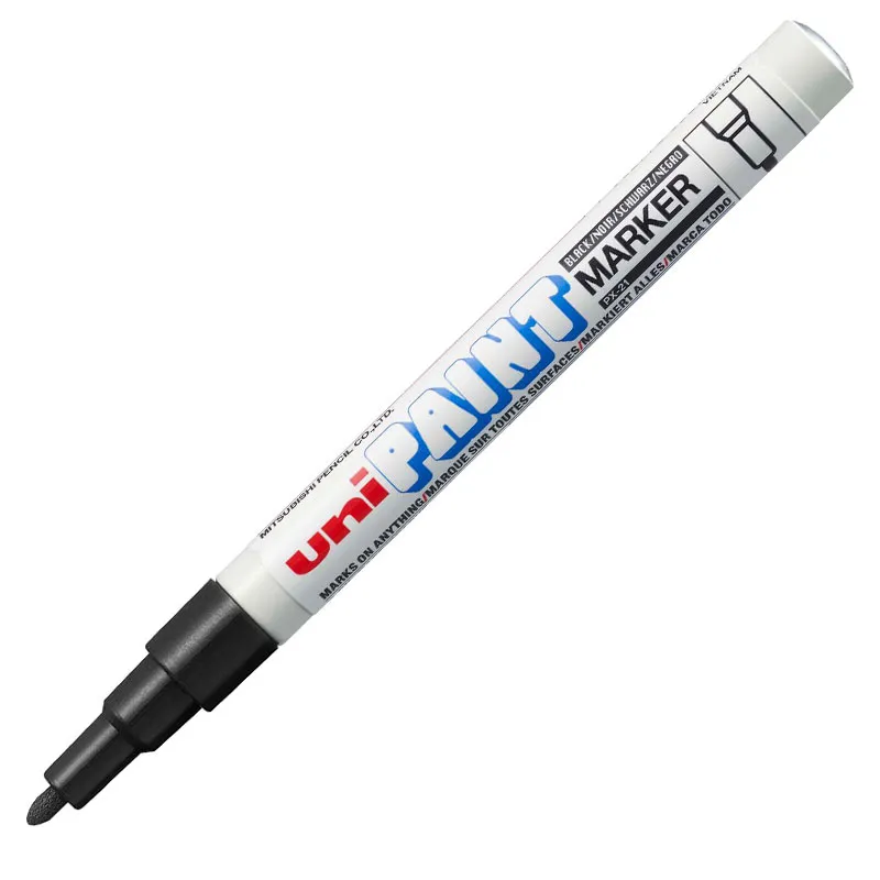 Pincel marcador permanente Paint Marker Preto PX-21 - Uni-Paint