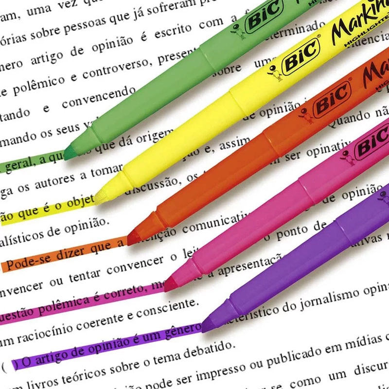 Pincel marca texto Marking Verde com 1 unidade - Bic