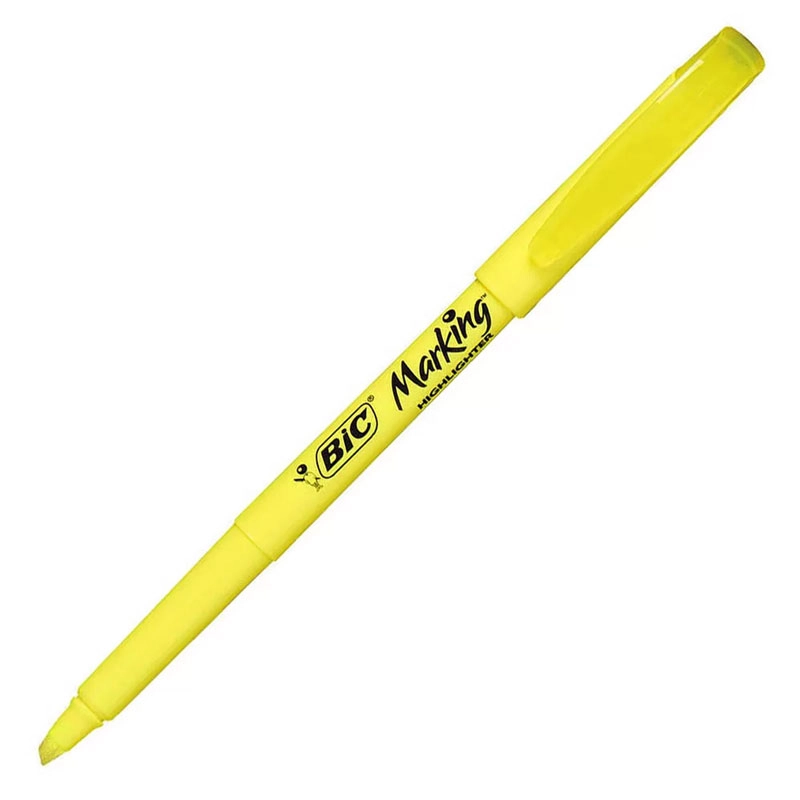 Pincel marca texto Marking amarelo - com 1 unidade - Bic