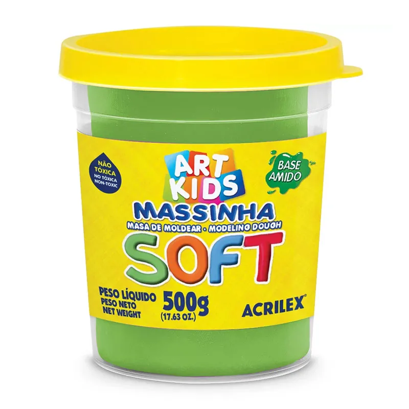 Massa de modelar Soft 500g - Verde 101 - Acrilex