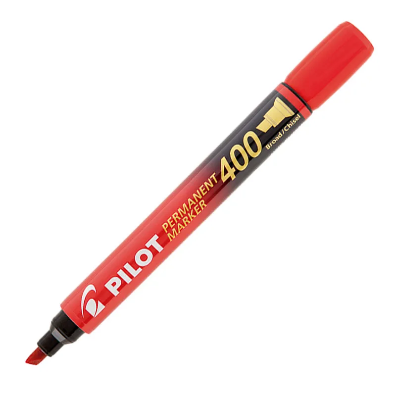 Pincel permanente marker SCA-400 Vermelho ponta chanfrada - Pilot