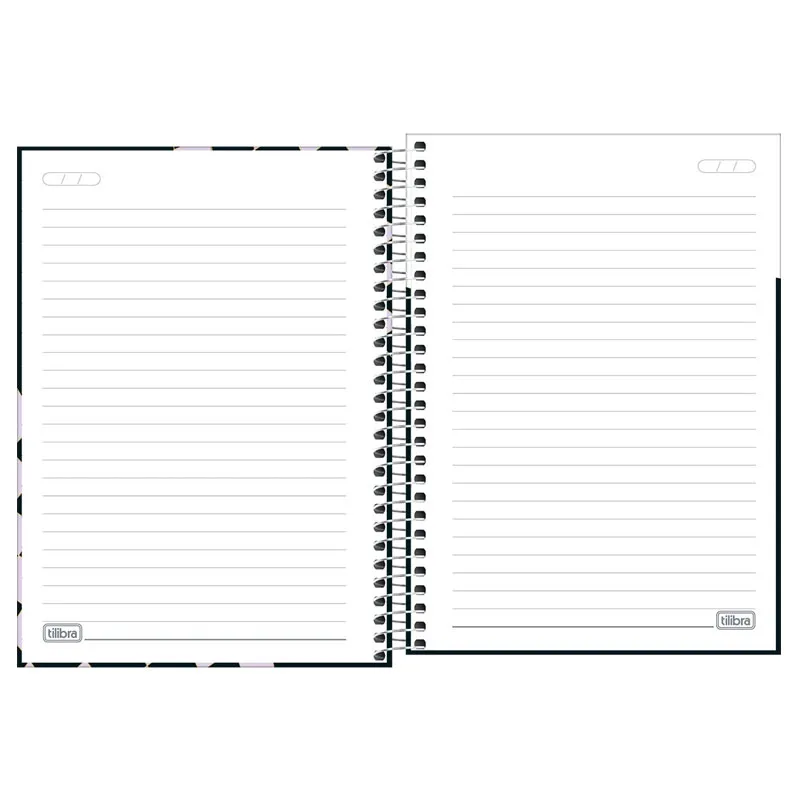 Caderno espiral capa dura 1/4 80 folhas Capricho Capa 4 - Tilibra	