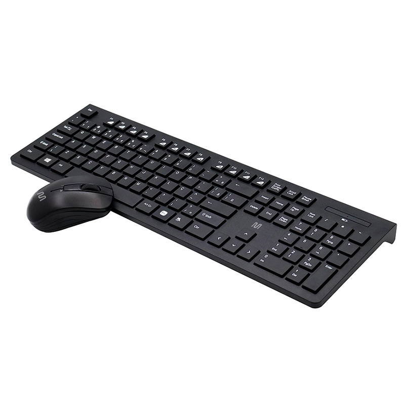 Teclado e mouse sem fio 2.4 USB Preto multimídia - TC212 - Multilaser