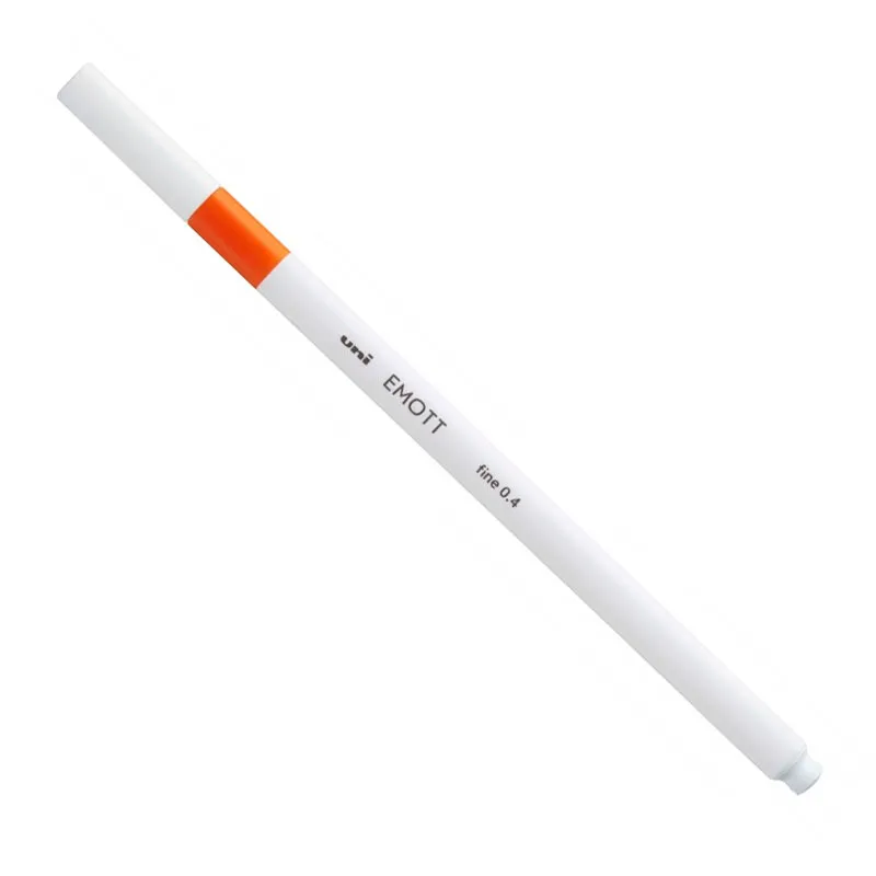 Caneta hidrográfica Emott fine 0.4mm PEMSY4 Laranja Uni-Ball