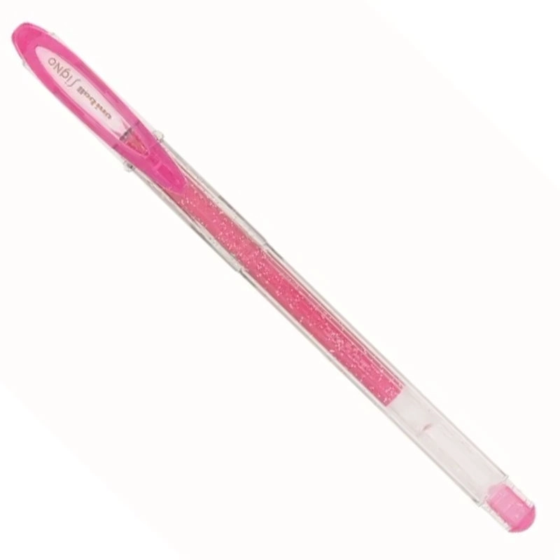 Caneta gel sparkling signo 0.7mm - UM-120SP - Rosa - Uni-Ball