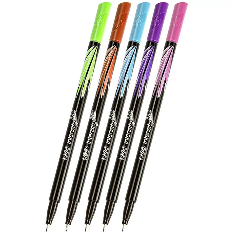 Caneta hidrográfica Point Intensity com 5 unidades - Bic