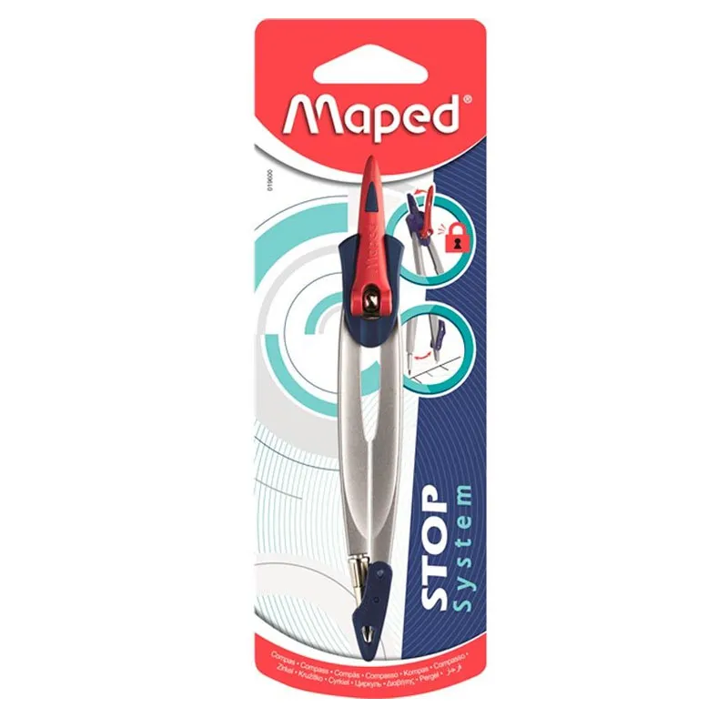 Compasso Metal Stop System sem tira linha 196100 - Maped
